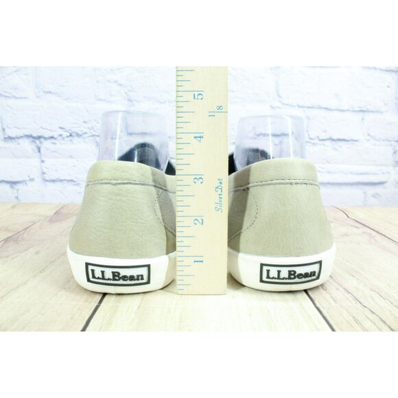LL Bean Mountainville Gray Leather Slip-On Penny Loafer Shoes Size 10 M - Picture 6 of 9